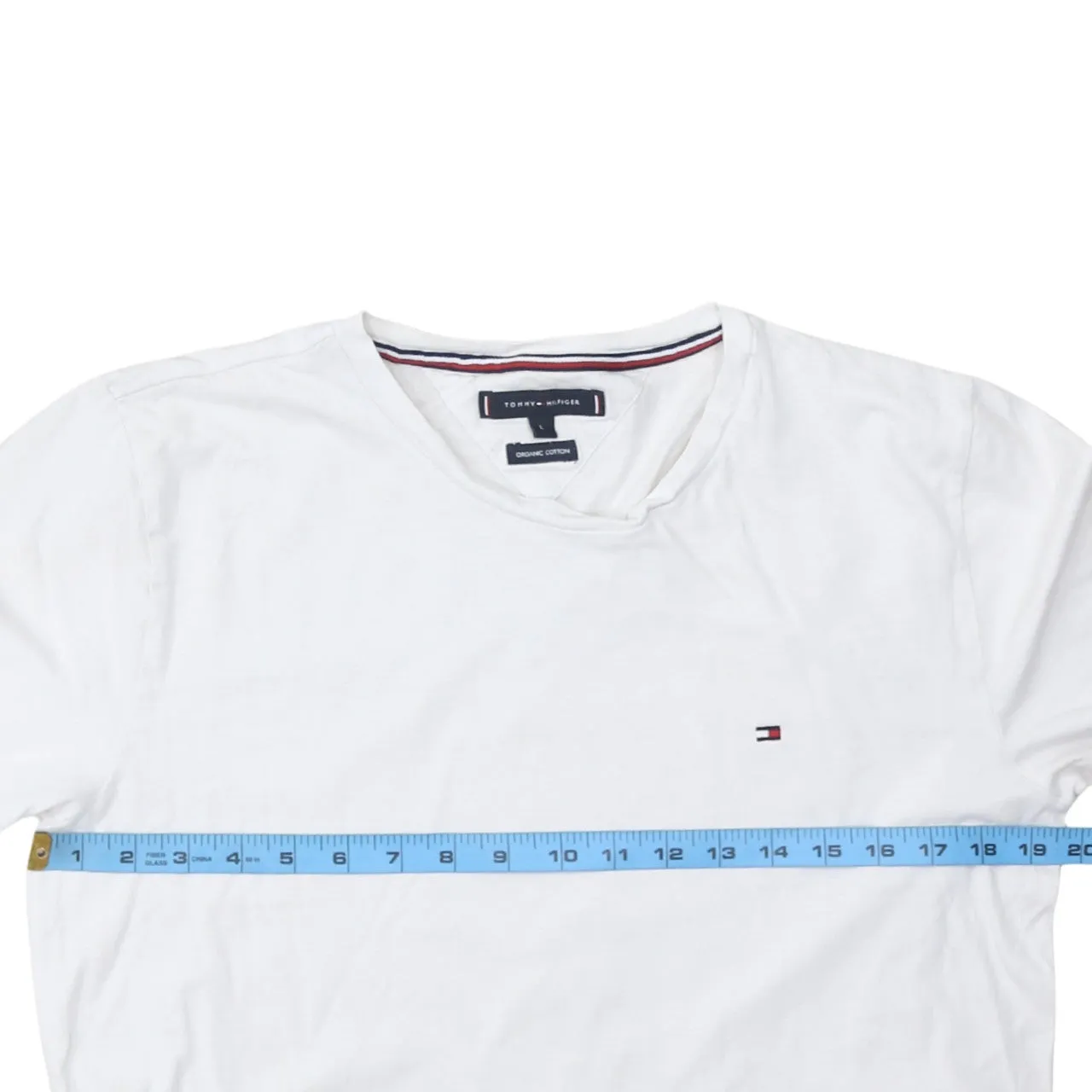 Tommy Hilfiger 90's Lightweight Crew Neck Sweatshirt Large White sold by Vintage Club product image thumbnail 5