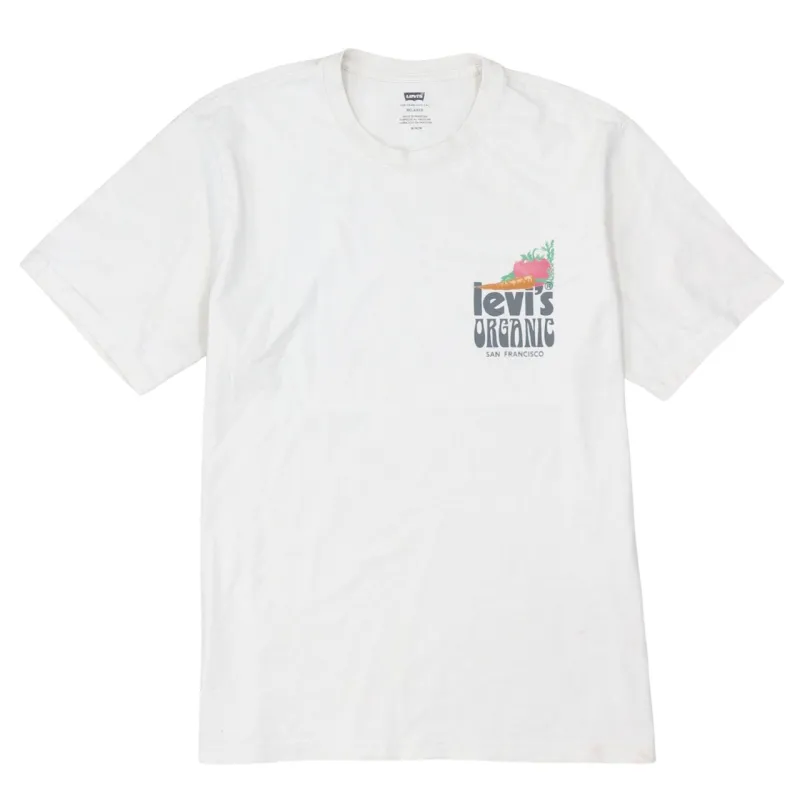 Levi's 90's Short Sleeves Crew Neck T Shirt Medium White sold by Vintage Club