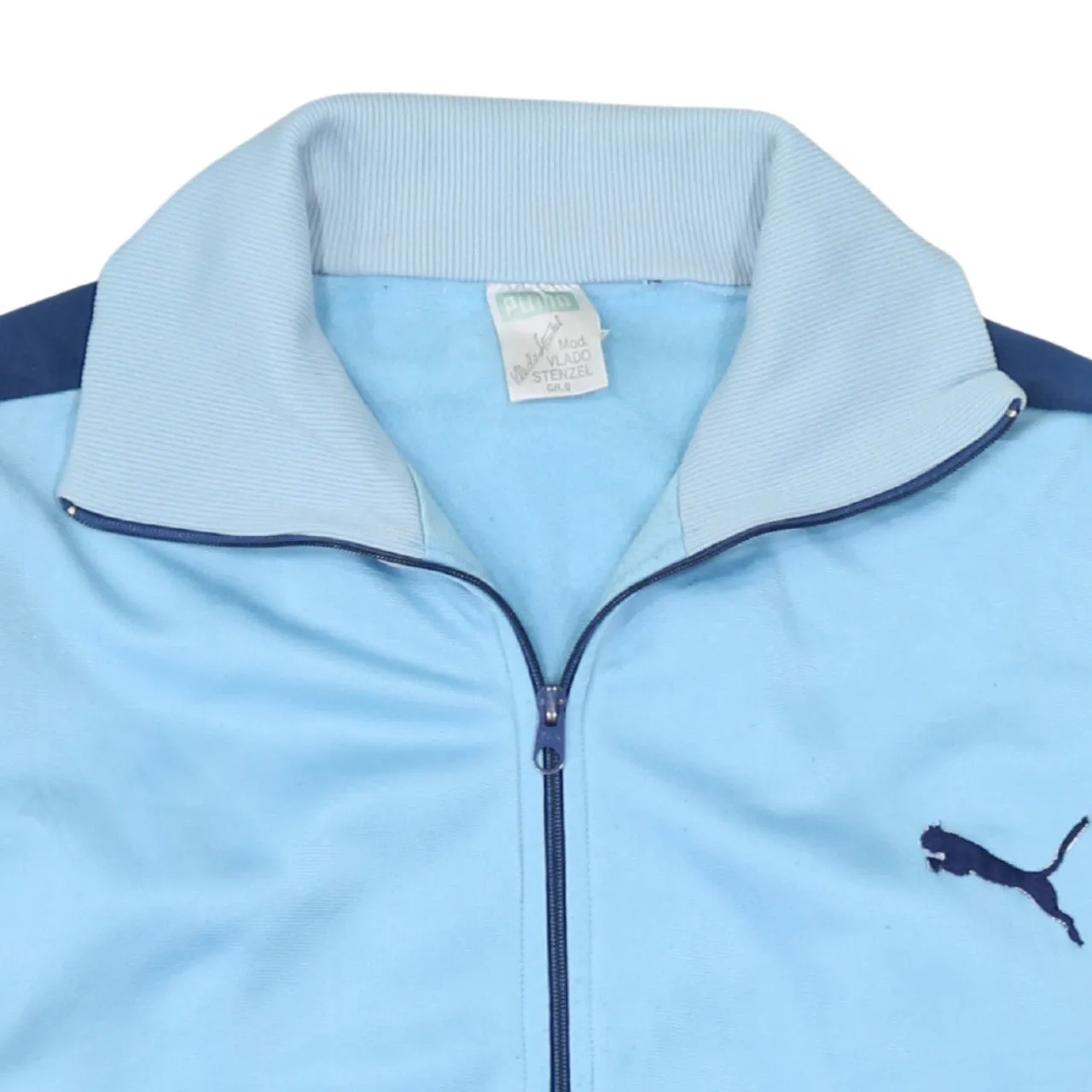 Puma 90's Lightweight Full Zip Up Sweatshirt Large Blue sold by Vintage Club product image thumbnail 3