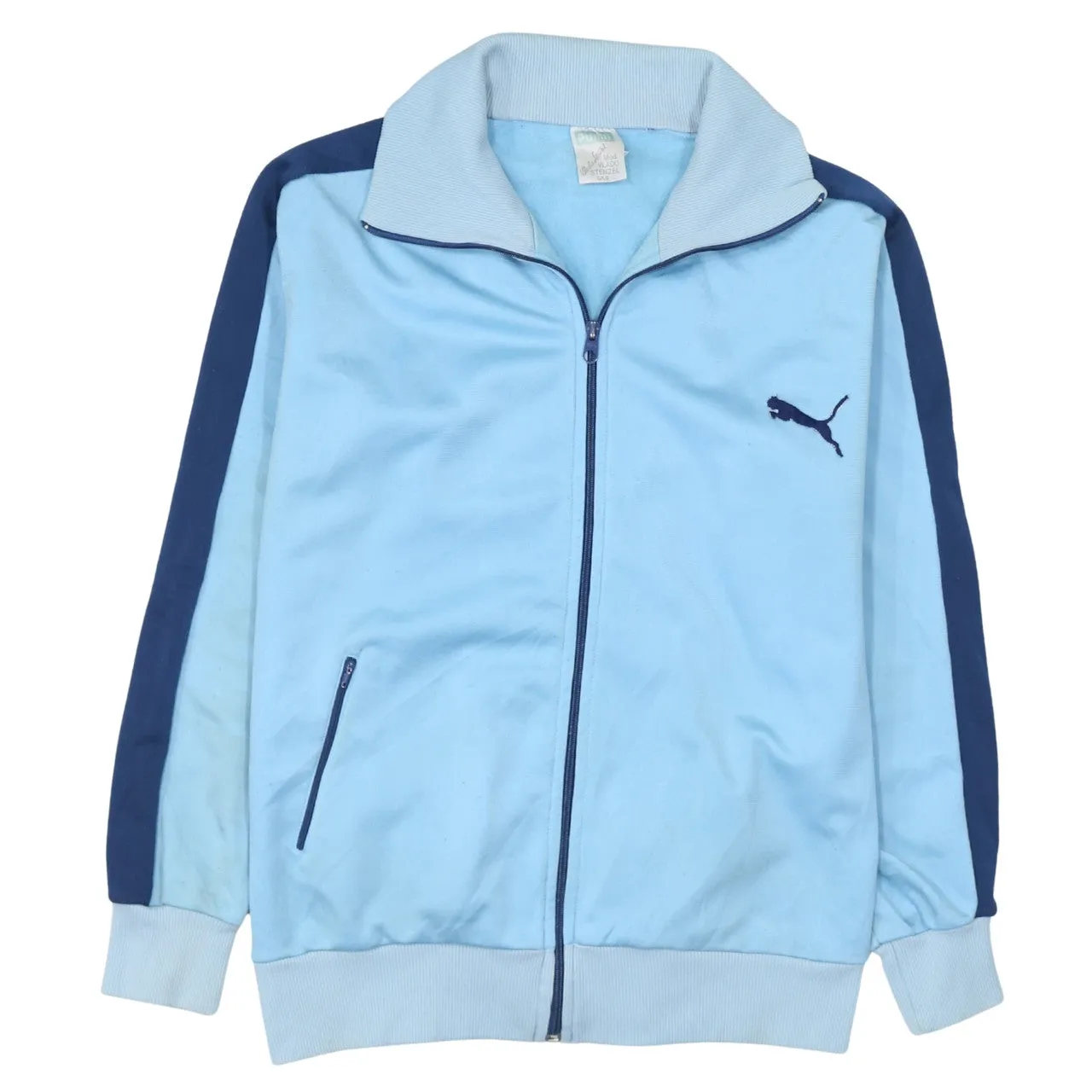 Puma 90's Lightweight Full Zip Up Sweatshirt Large Blue sold by Vintage Club