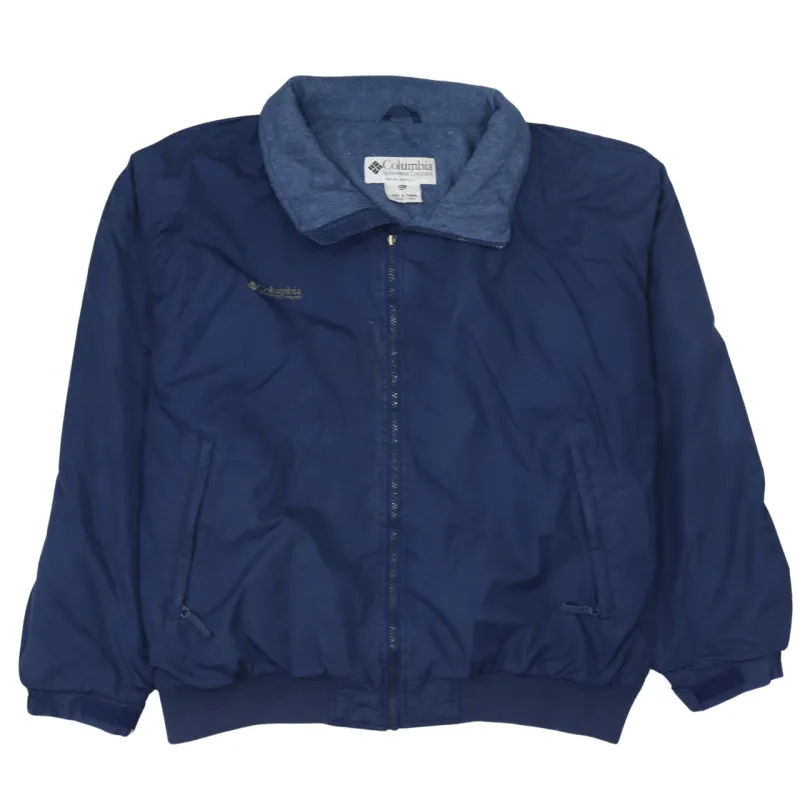 Columbia 90's Lightweight Full Zip Up Windbreaker XXLarge (2XL) Navy Blue sold by Vintage Club