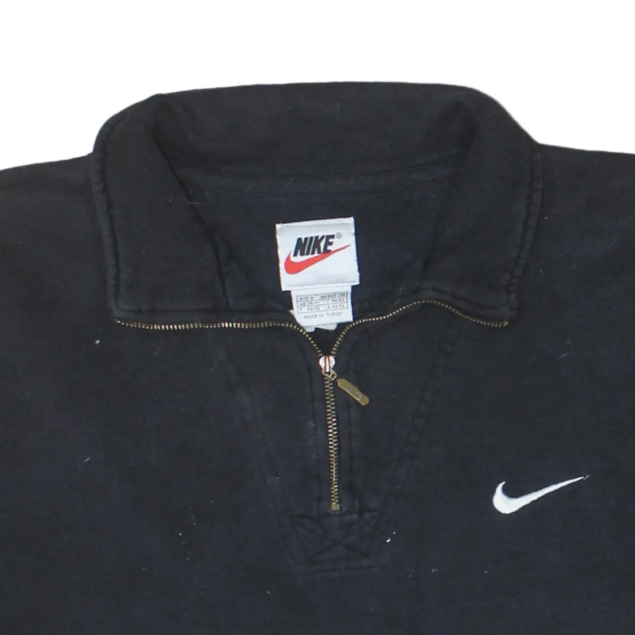 Nike 90's Swoosh Quarter Zip Sweatshirt Medium Black sold by Vintage Club product image thumbnail 3