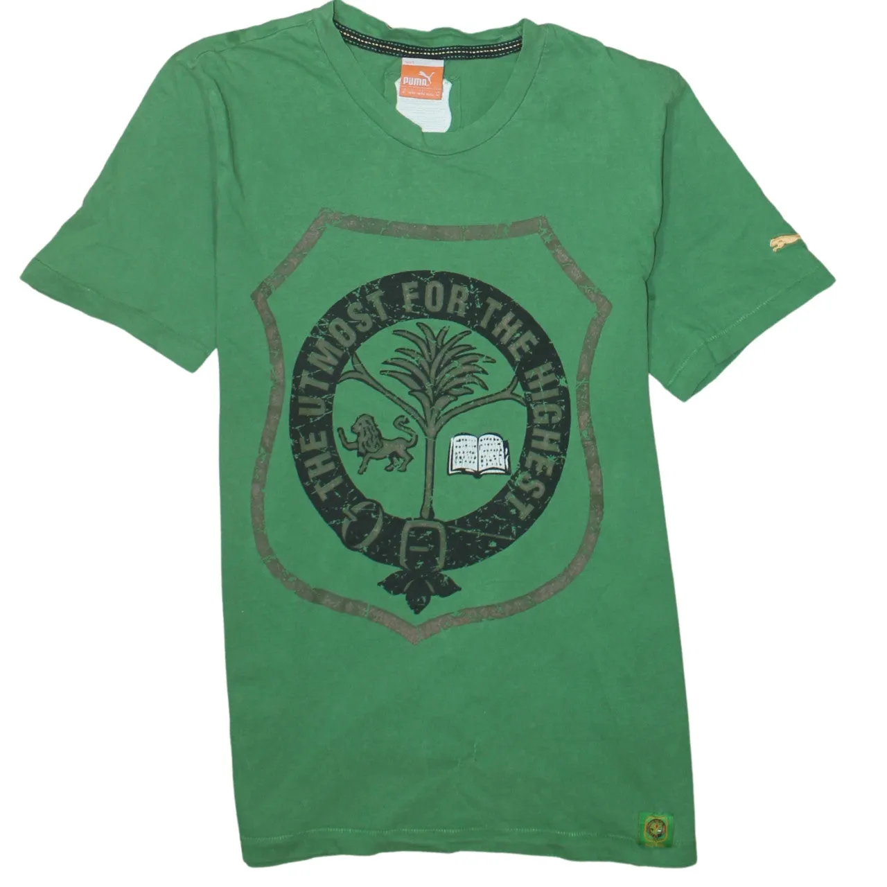 Puma 90's Short Sleeves Crew Neck T Shirt Medium Green sold by Vintage Club