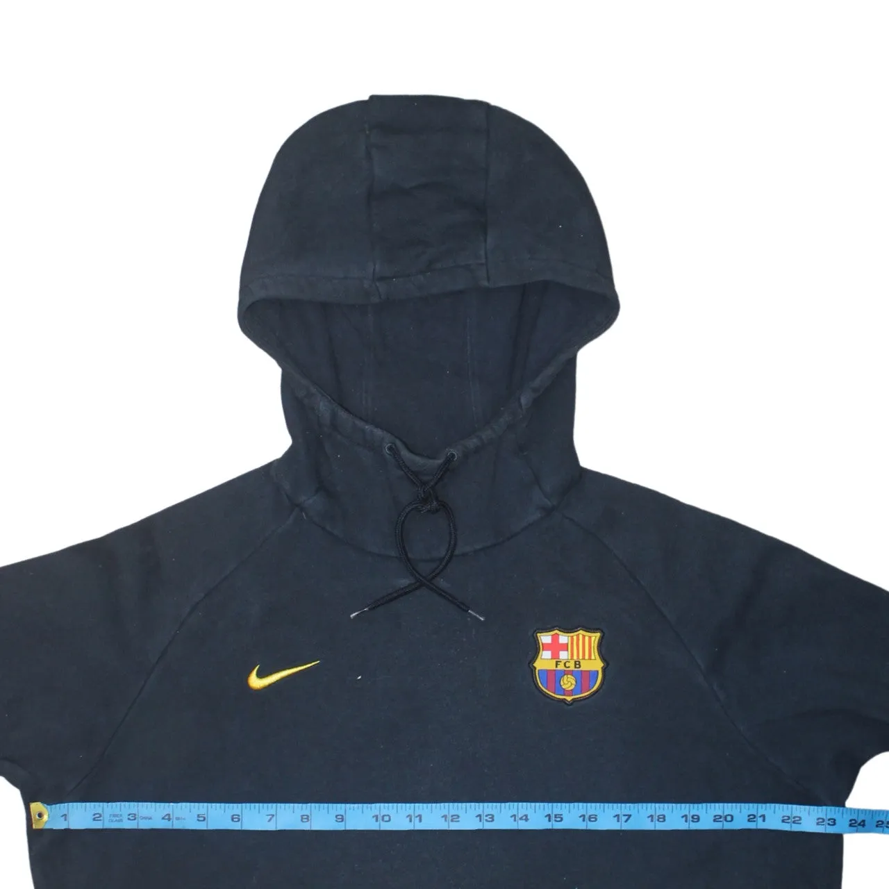 Nike 90's Swoosh Pullover Hoodie Large Black sold by Vintage Club product image thumbnail 5