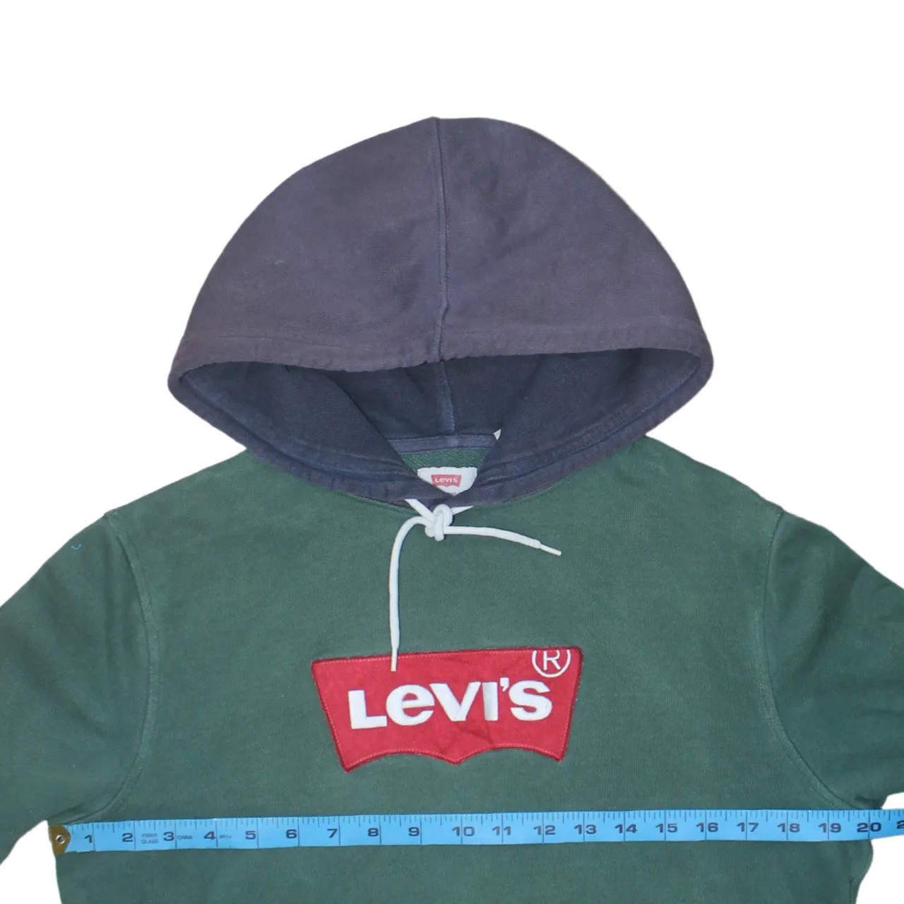 Levi's 90's Spellout Pullover Hoodie Small Green sold by Vintage Club product image thumbnail 5