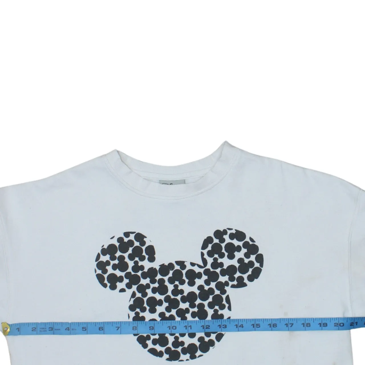 Disney 90's Mickey Mouse Crew Neck Sweatshirt XSmall White sold by Vintage Club product image thumbnail 5
