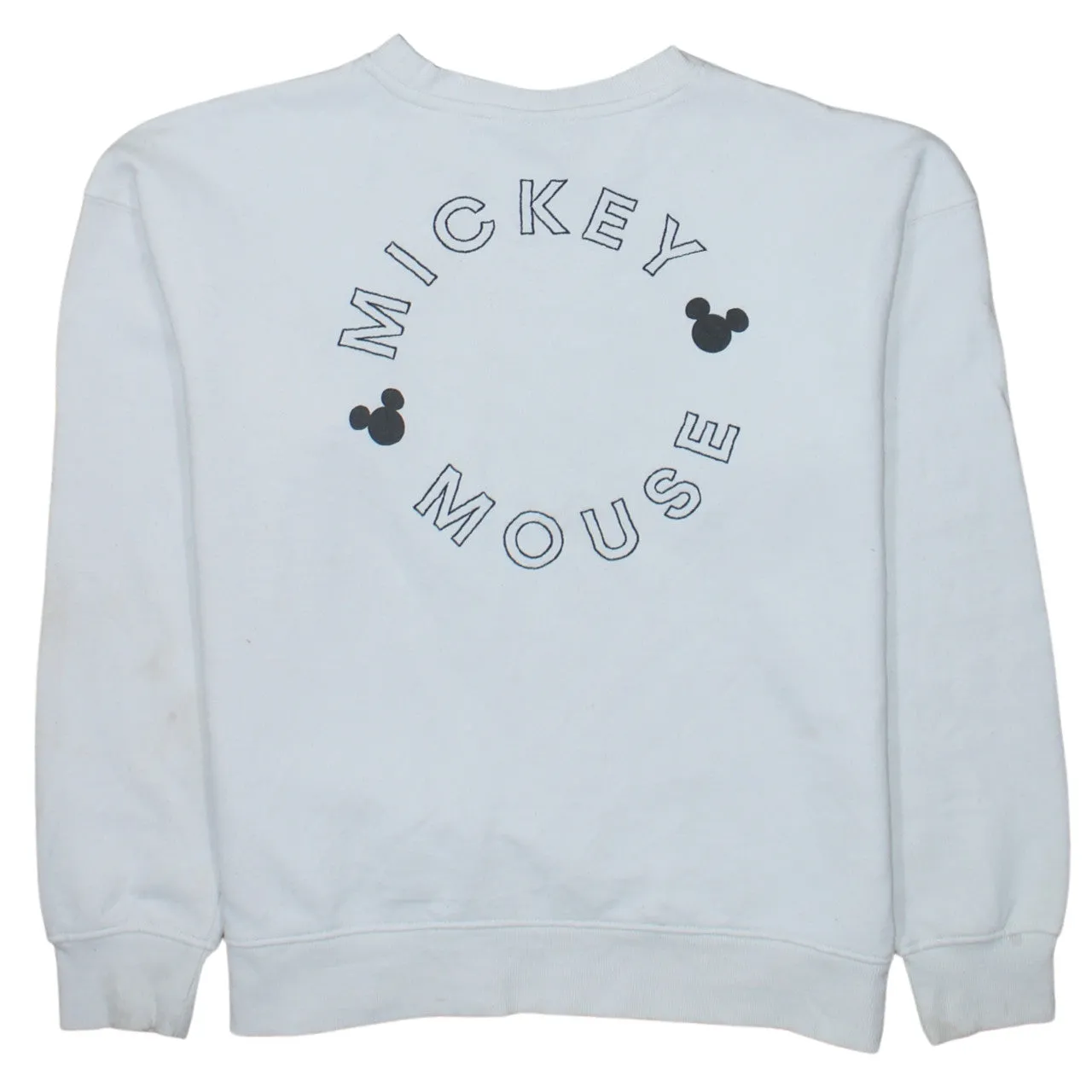 Disney 90's Mickey Mouse Crew Neck Sweatshirt XSmall White sold by Vintage Club product image thumbnail 2