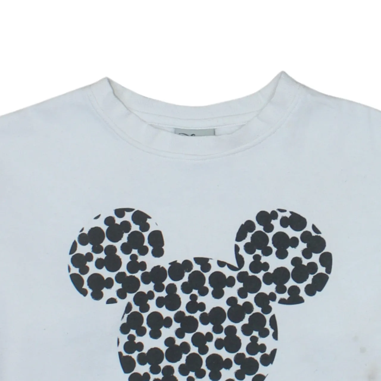 Disney 90's Mickey Mouse Crew Neck Sweatshirt XSmall White sold by Vintage Club product image thumbnail 3