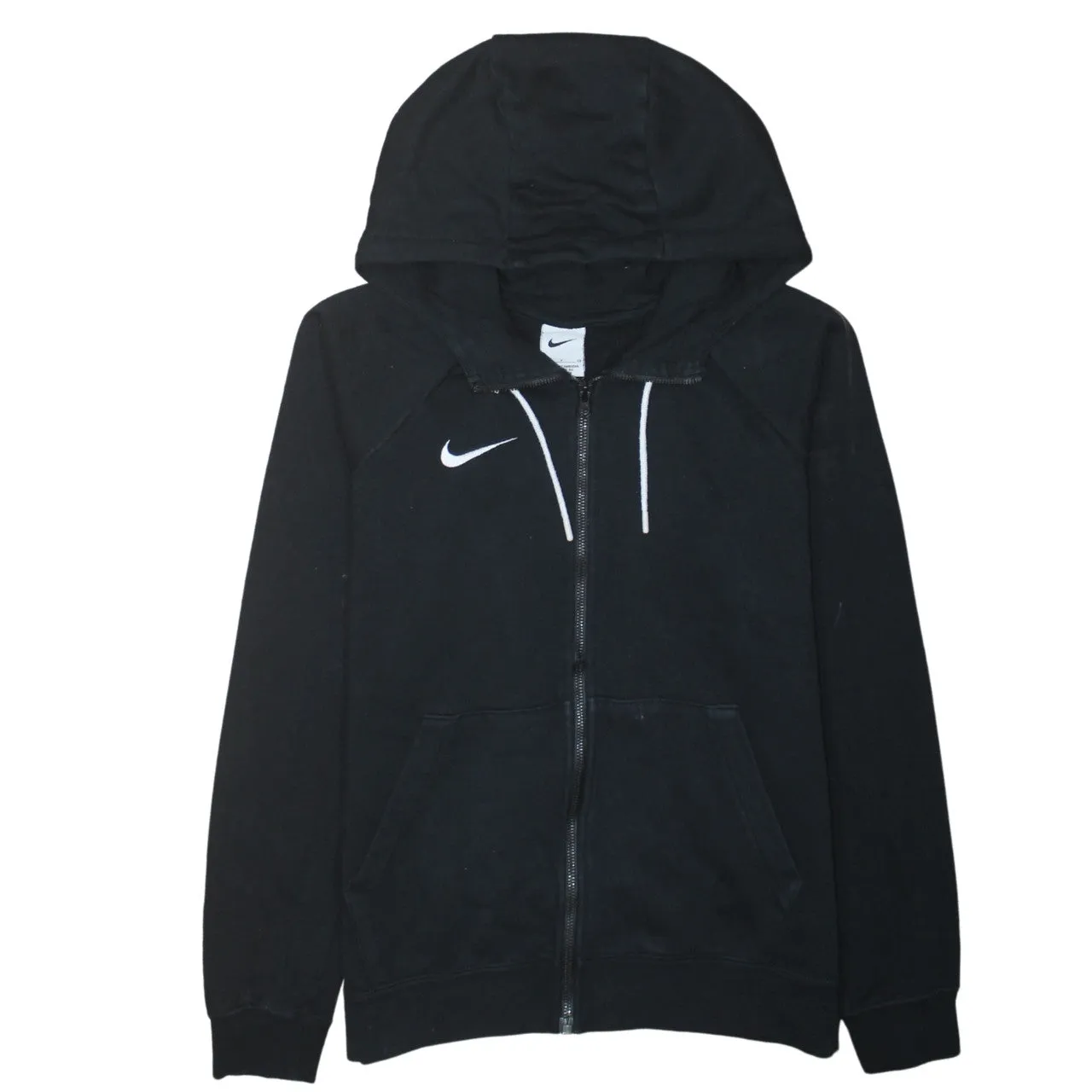 Nike 90's Swoosh Full Zip Up Hoodie Small Black sold by Vintage Club
