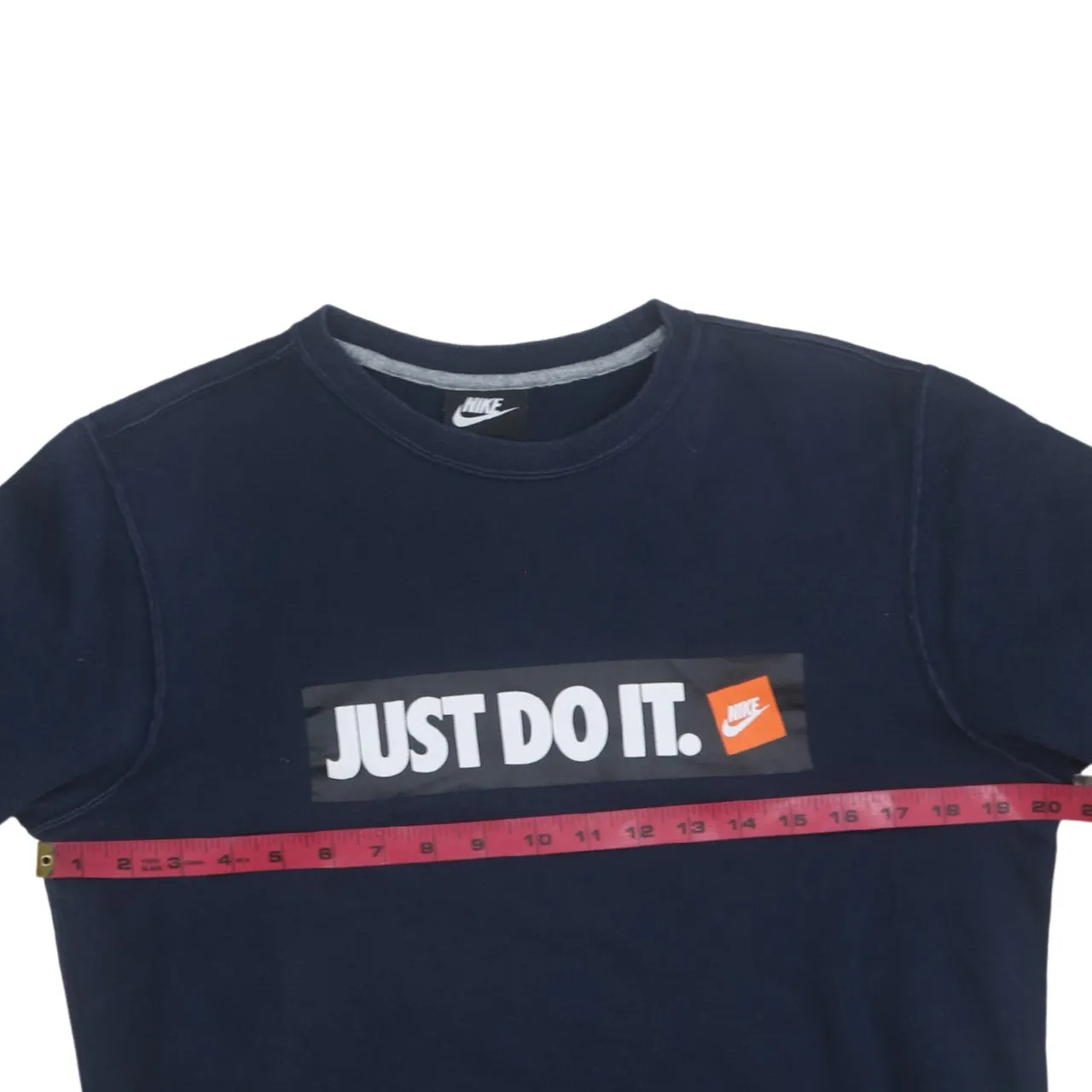 Nike 90's Swoosh Crew Neck Sweatshirt Small Navy Blue sold by Vintage Club product image thumbnail 5