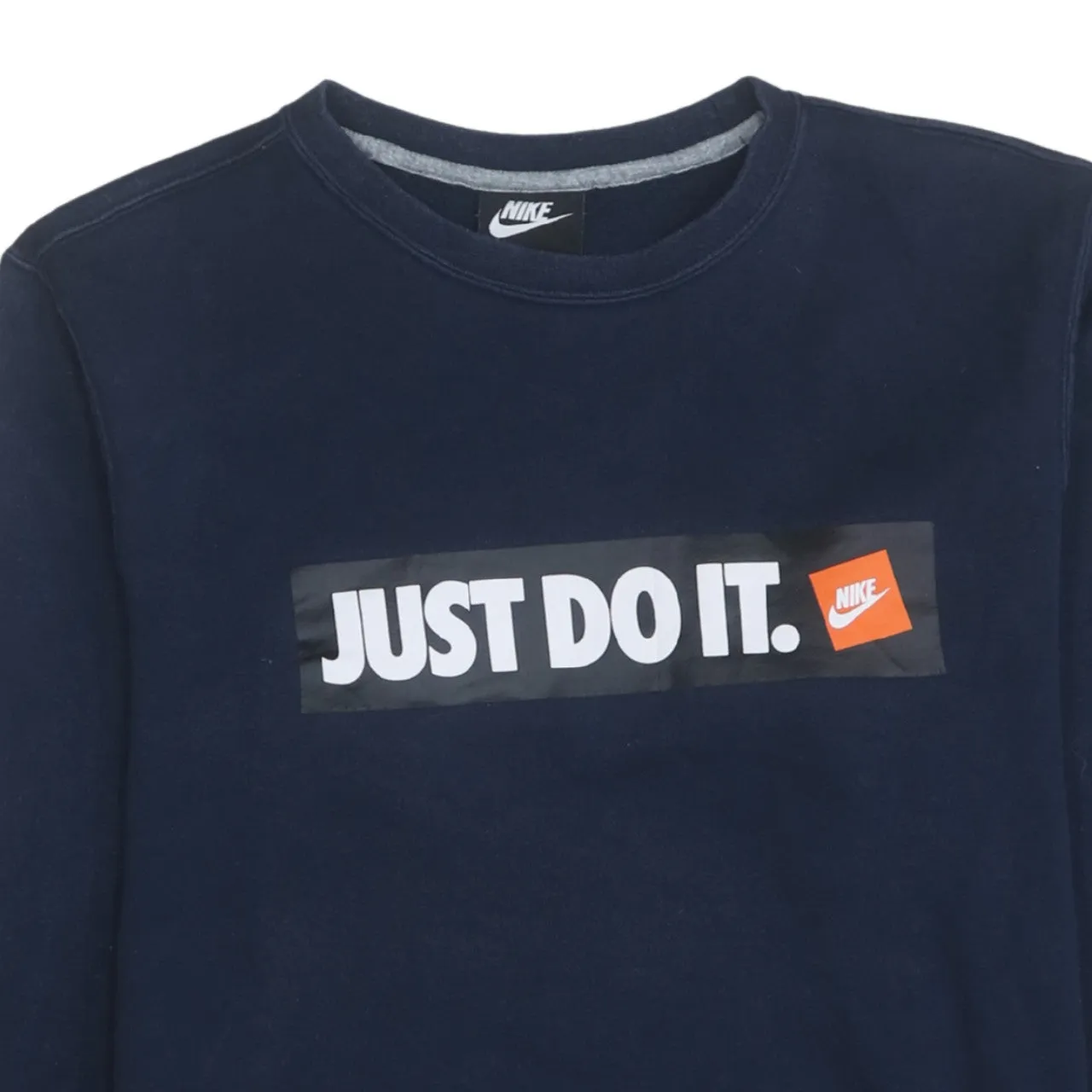 Nike 90's Swoosh Crew Neck Sweatshirt Small Navy Blue sold by Vintage Club product image thumbnail 3
