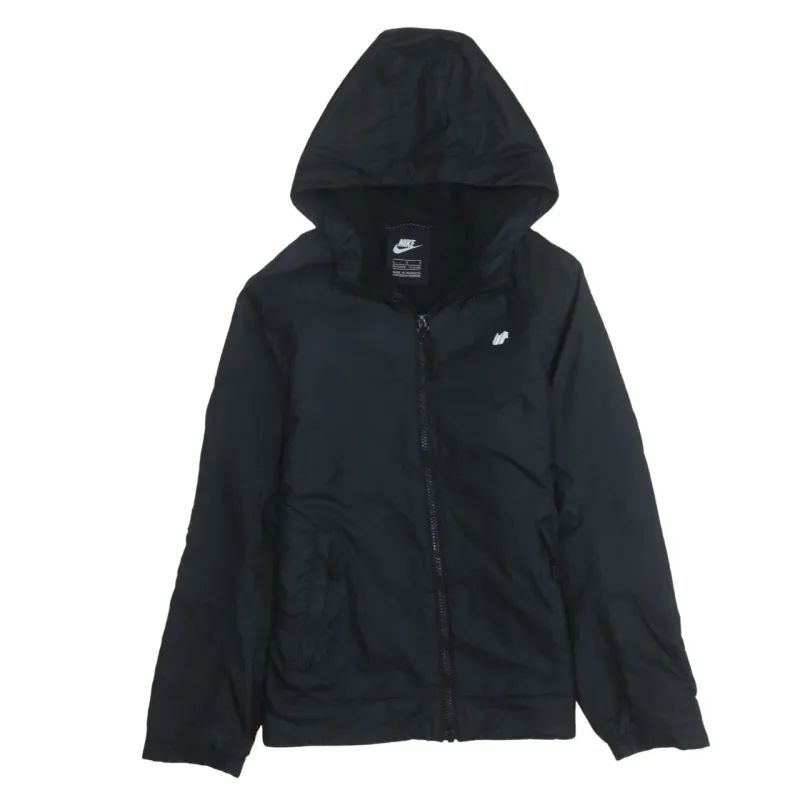 Nike 90's Hooded Full Zip Up Windbreaker Large Black made by Nike