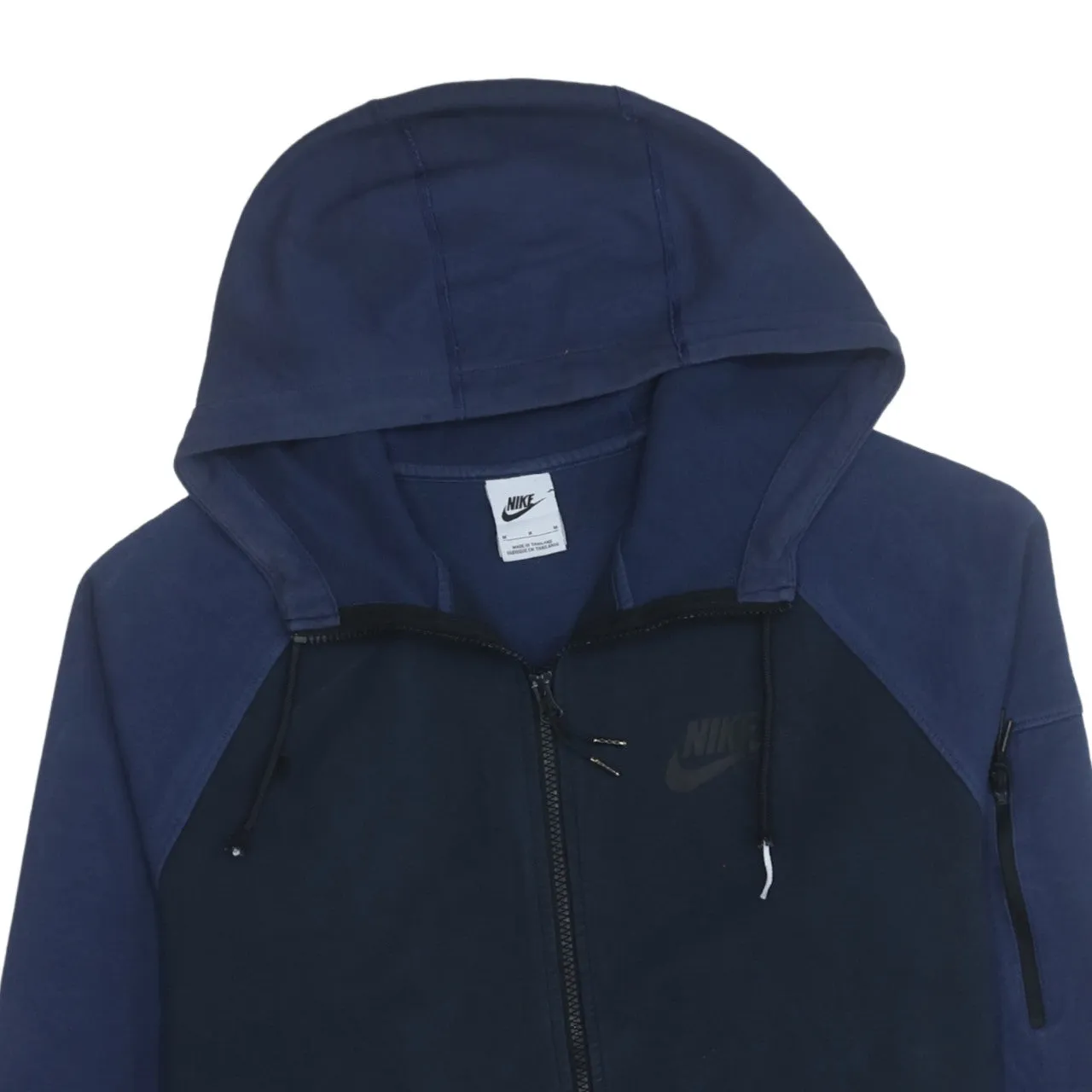 Nike 90's Swoosh Full Zip Up Hoodie Medium Navy Blue sold by Vintage Club product image thumbnail 3