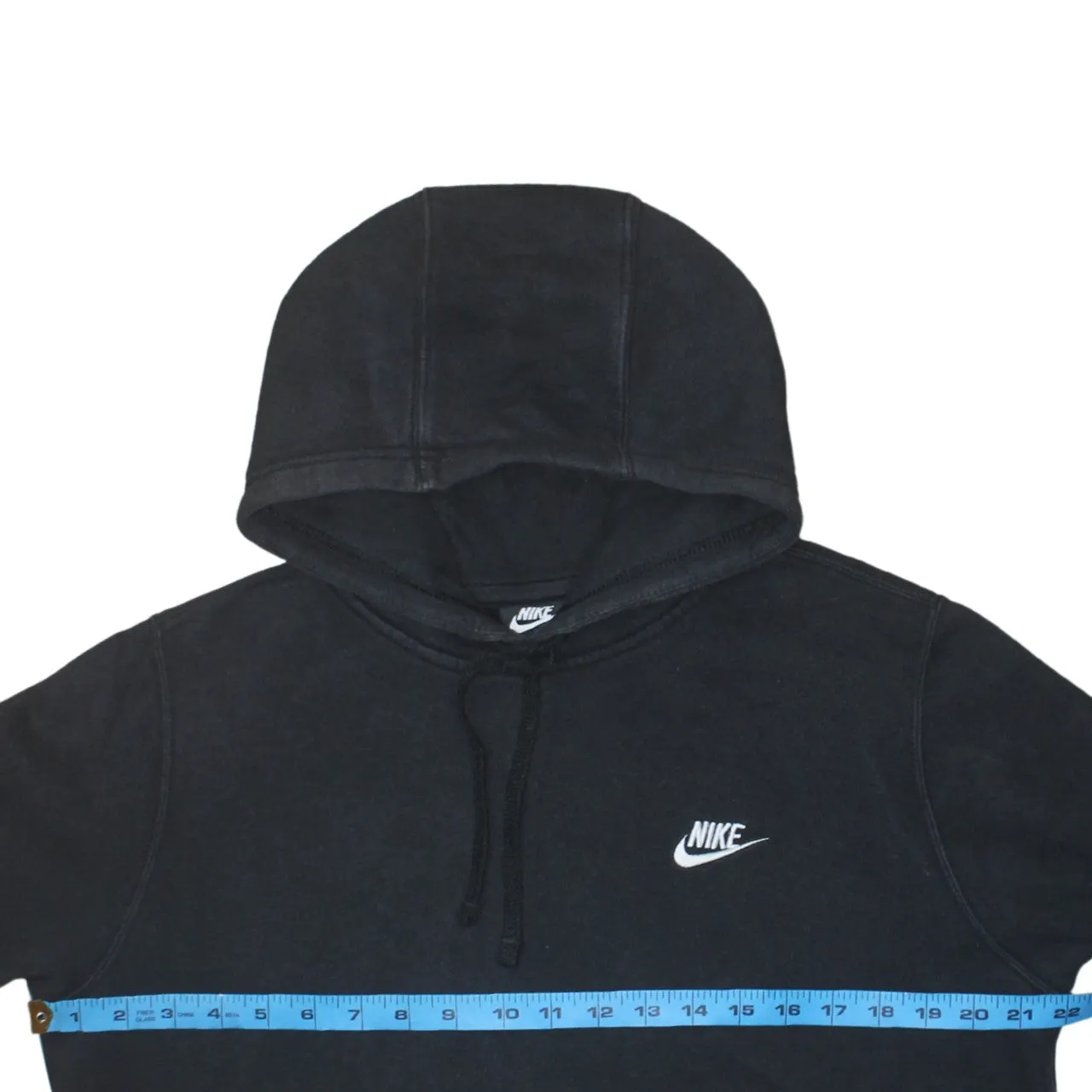 Nike 90's Swoosh Pullover Hoodie Medium Black sold by Vintage Club product image thumbnail 5