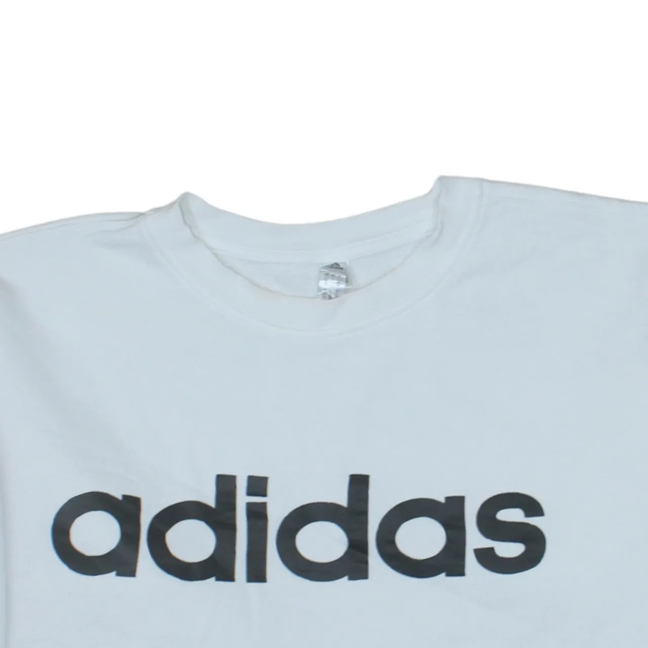 Adidas 90's Spellout Crew Neck Sweatshirt Large White sold by Vintage Club product image thumbnail 3