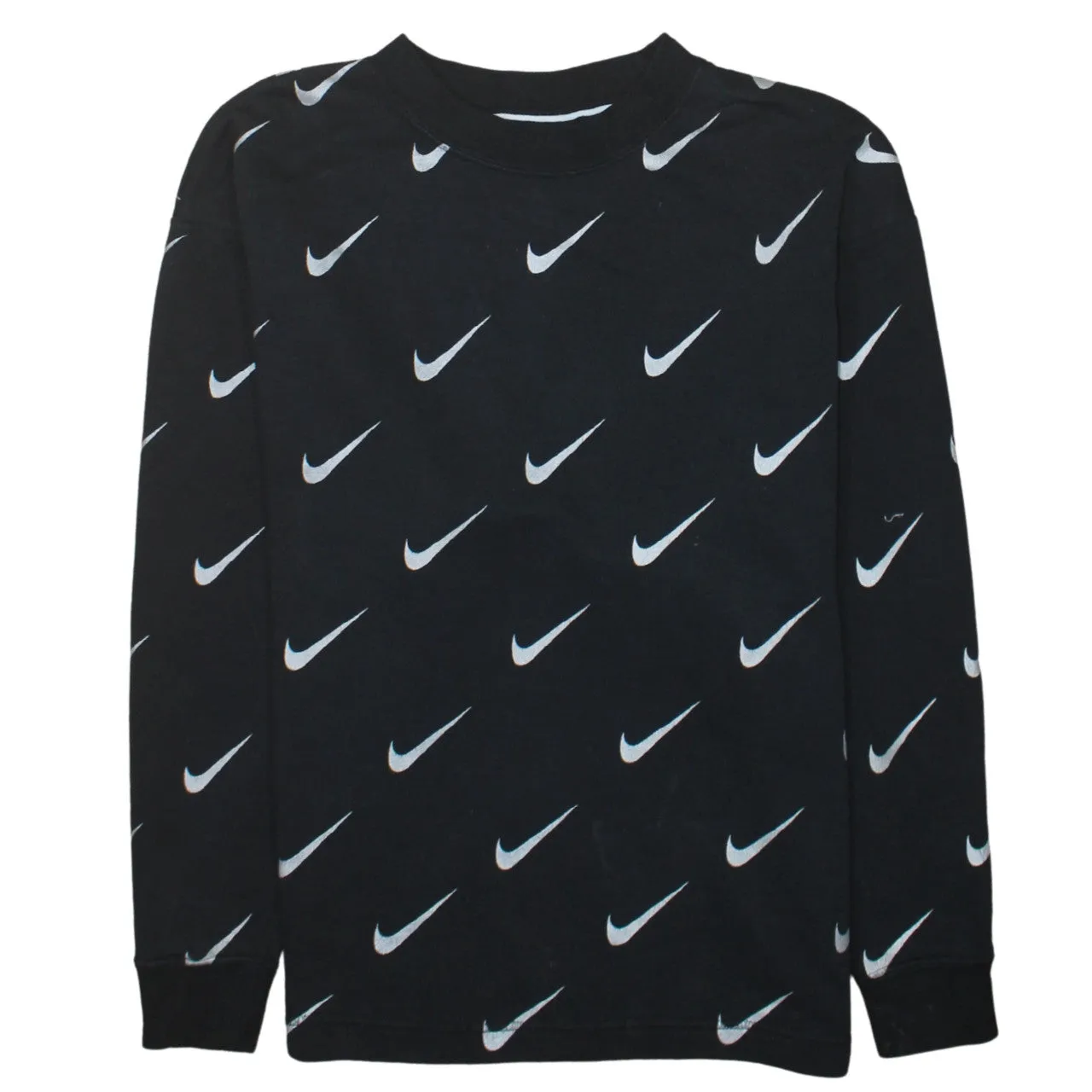 Nike 90's Plain Crew Neck Sweatshirt XSmall Black sold by Vintage Club