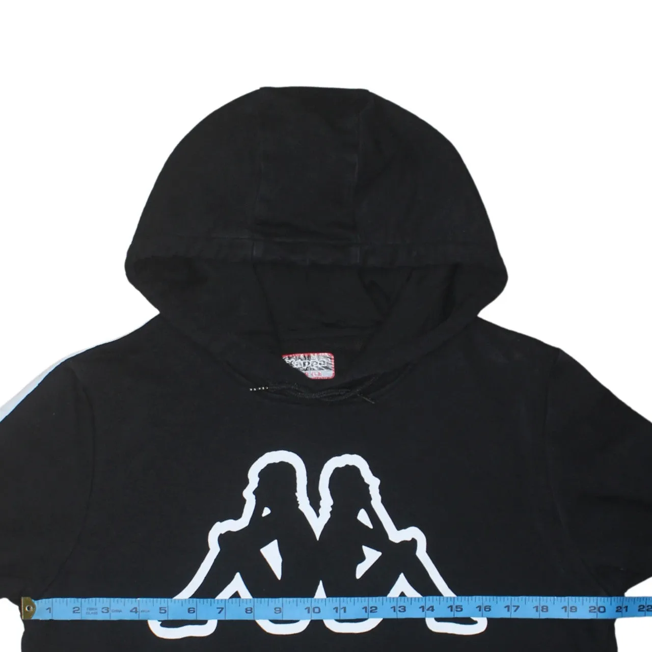 Kappa 90's Spellout Pullover Hoodie Large Black sold by Vintage Club product image thumbnail 5