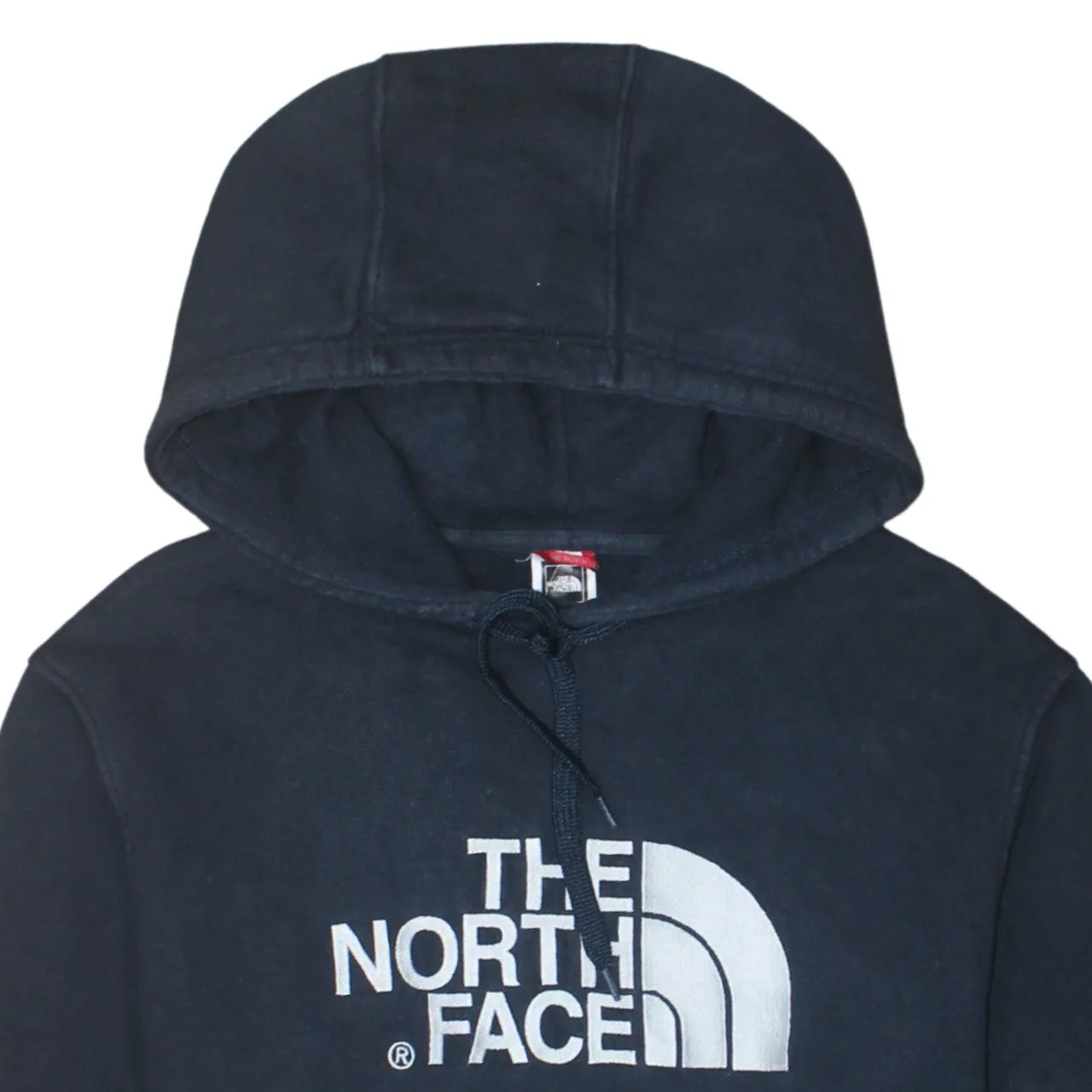 The North Face 90's Spellout Pullover Hoodie Medium Navy Blue sold by Vintage Club product image thumbnail 3