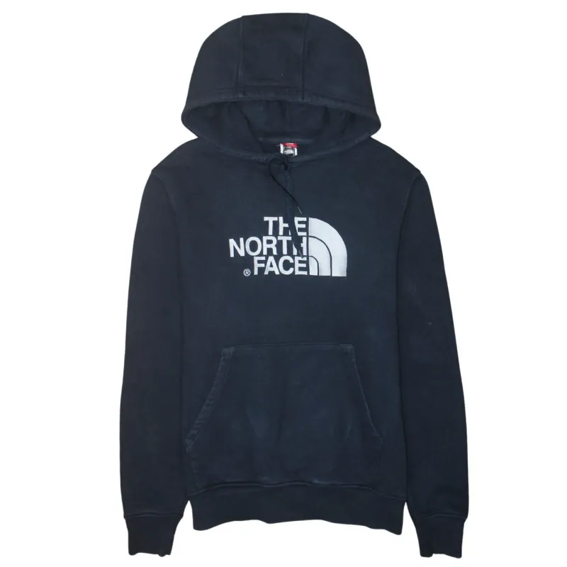 The North Face 90's Spellout Pullover Hoodie Medium Navy Blue sold by Vintage Club