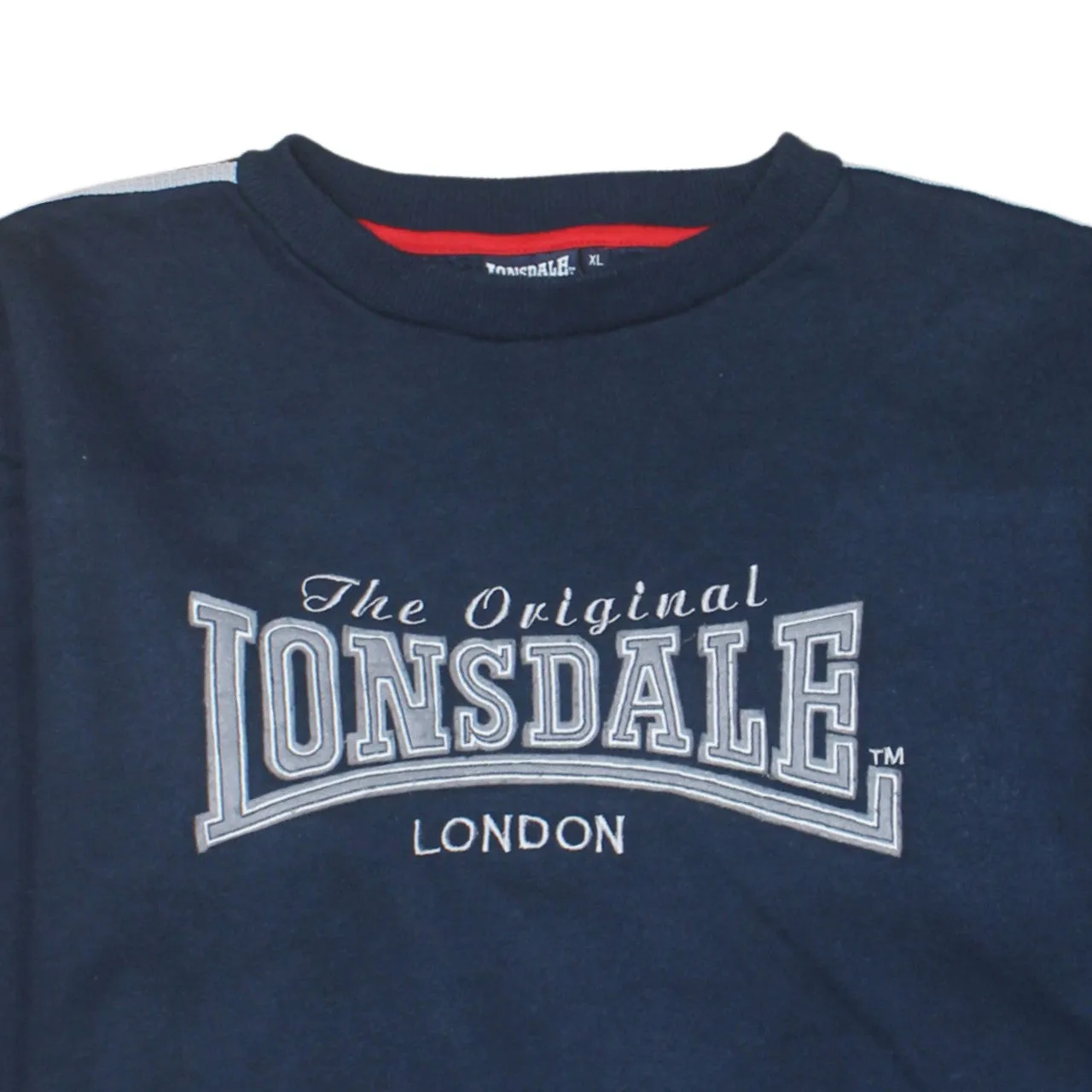 Lonsdale London 90's Spellout Crew Neck Sweatshirt XLarge Navy Blue sold by Vintage Club product image thumbnail 3