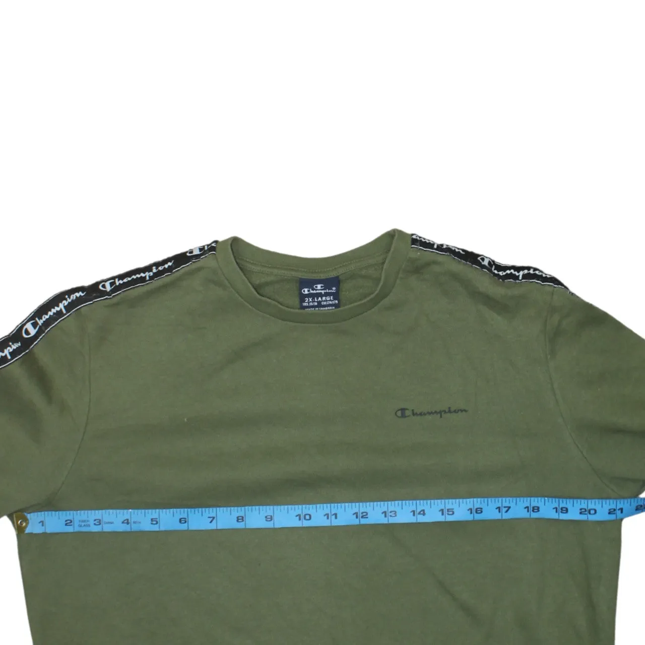 Champion 90's Lightweight Crew Neck Sweatshirt XXLarge (2XL) Green sold by Vintage Club product image thumbnail 5