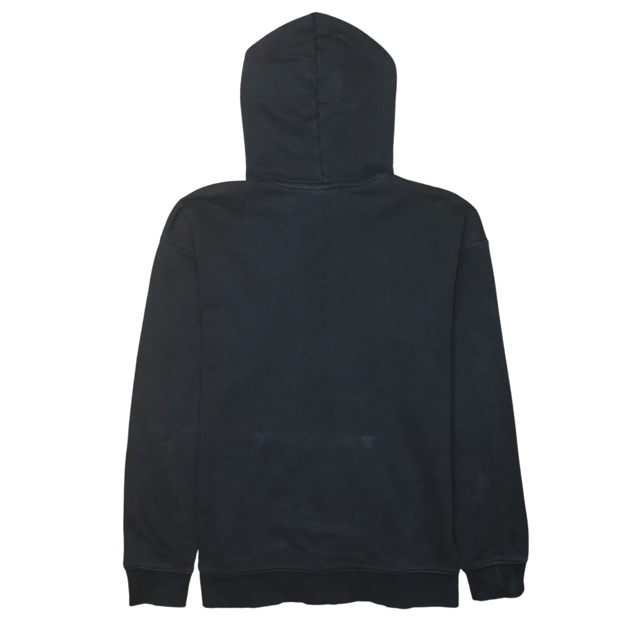 Adidas 90's Drawstring Pockets Pullover Hoodie Small Black sold by Vintage Club product image thumbnail 2