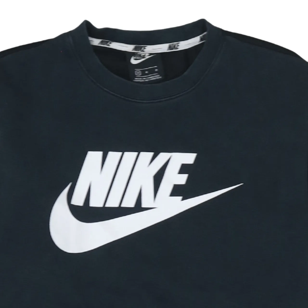 Nike 90's Center Middle Swoosh Crew Neck Sweatshirt Medium Black sold by Vintage Club product image thumbnail 3