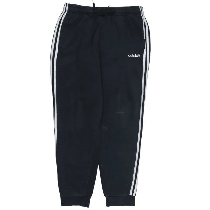 Adidas 90's 3 Stripes Casual Joggers / Sweatpants Large Black sold by Vintage Club