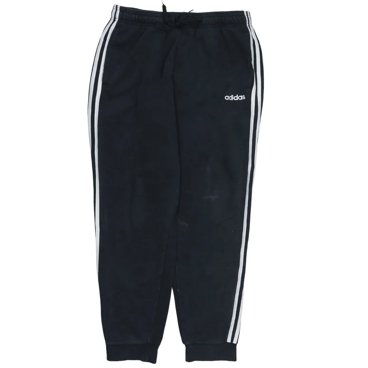 Adidas 90's 3 Stripes Casual Joggers / Sweatpants Large Black sold by Vintage Club