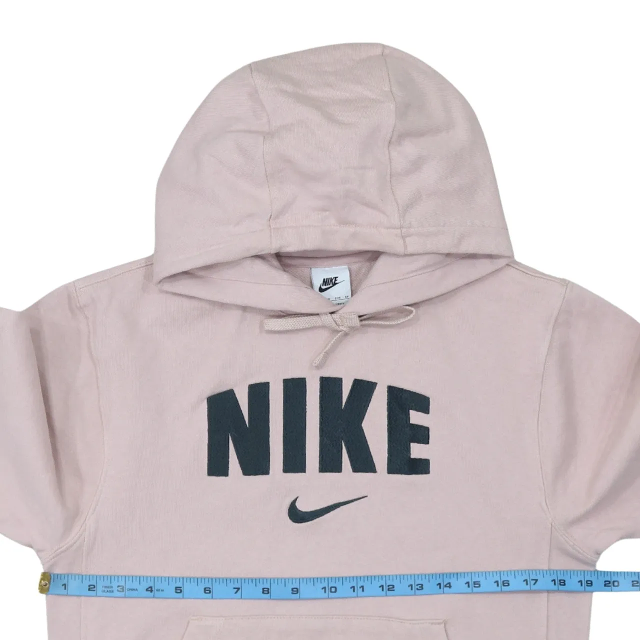 Nike 90's Center Middle Swoosh Pullover Hoodie XSmall Pink sold by Vintage Club product image thumbnail 5