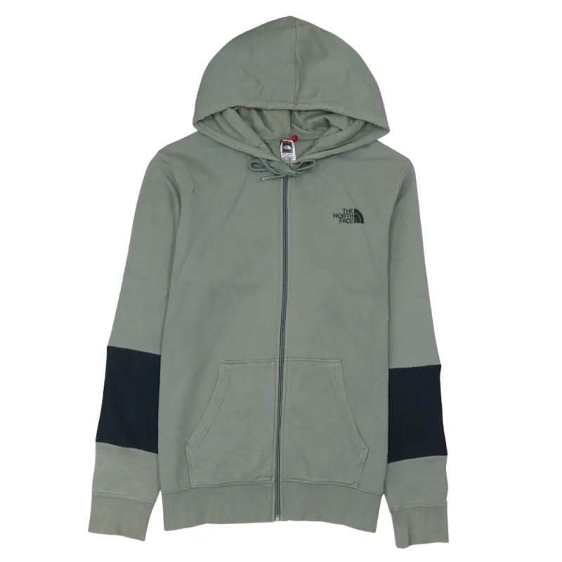 The North Face 90's Drawstring Pockets Full Zip Up Hoodie Medium Green made by The North Face
