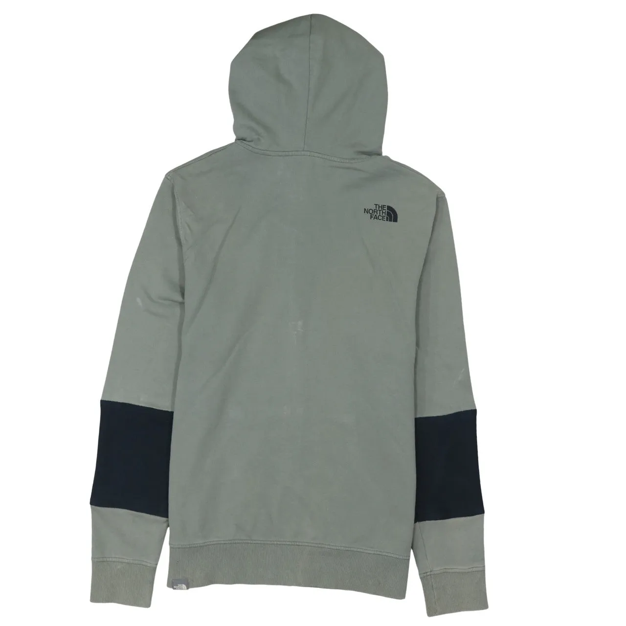 The North Face 90's Drawstring Pockets Full Zip Up Hoodie Medium Green sold by Vintage Club product image thumbnail 2