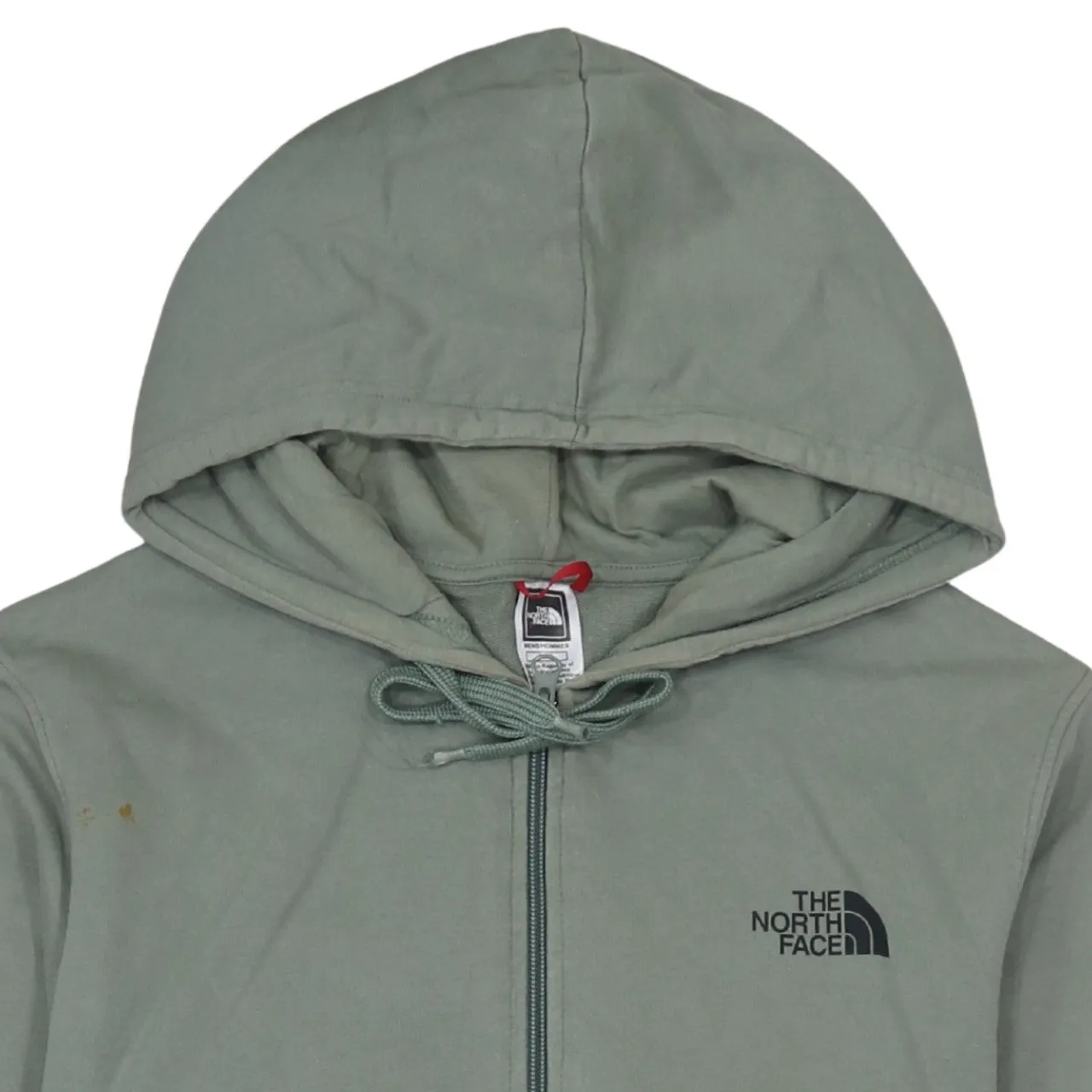 The North Face 90's Drawstring Pockets Full Zip Up Hoodie Medium Green sold by Vintage Club product image thumbnail 3