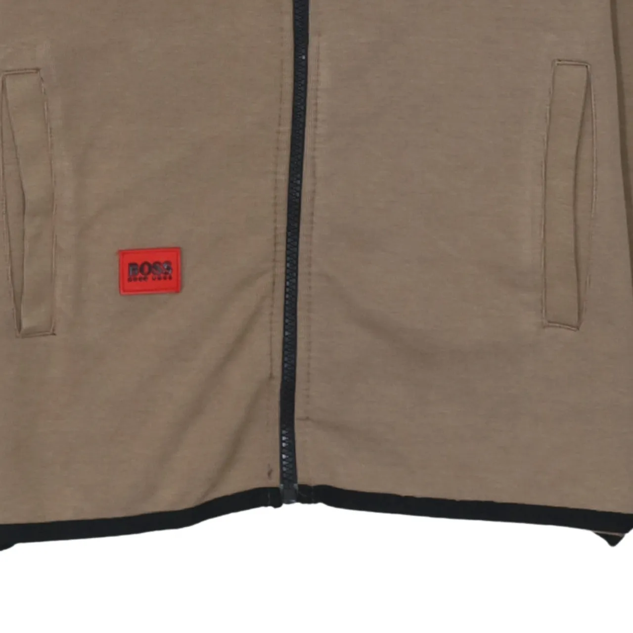 HUGO BOSS 90's Lightweight Full Zip Up Hoodie XSmall Brown sold by Vintage Club product image thumbnail 4