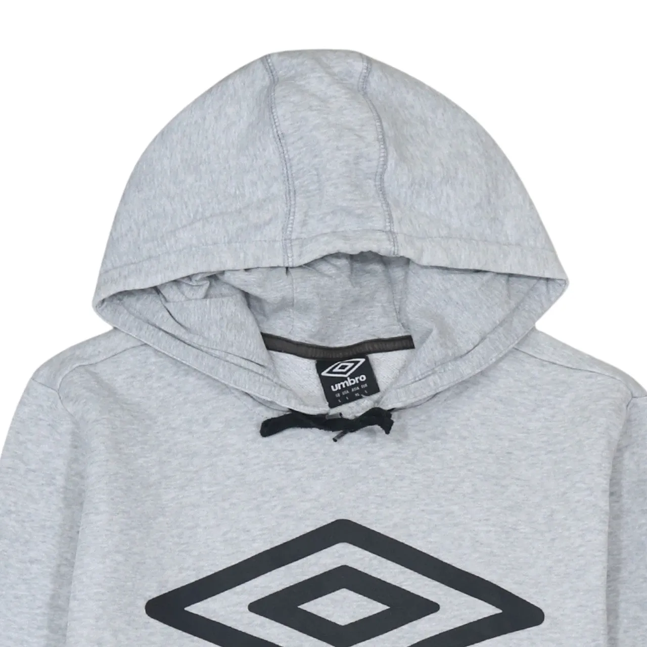 Umbro 90's Spellout Pullover Hoodie Large Grey sold by Vintage Club product image thumbnail 3