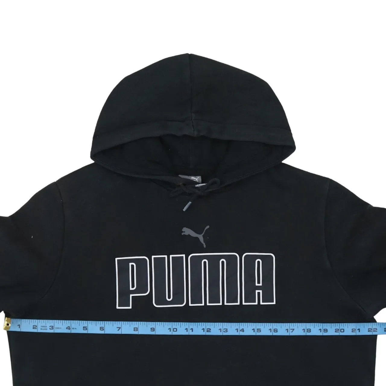 Puma 90's Spellout Pullover Hoodie Medium Black sold by Vintage Club product image thumbnail 5