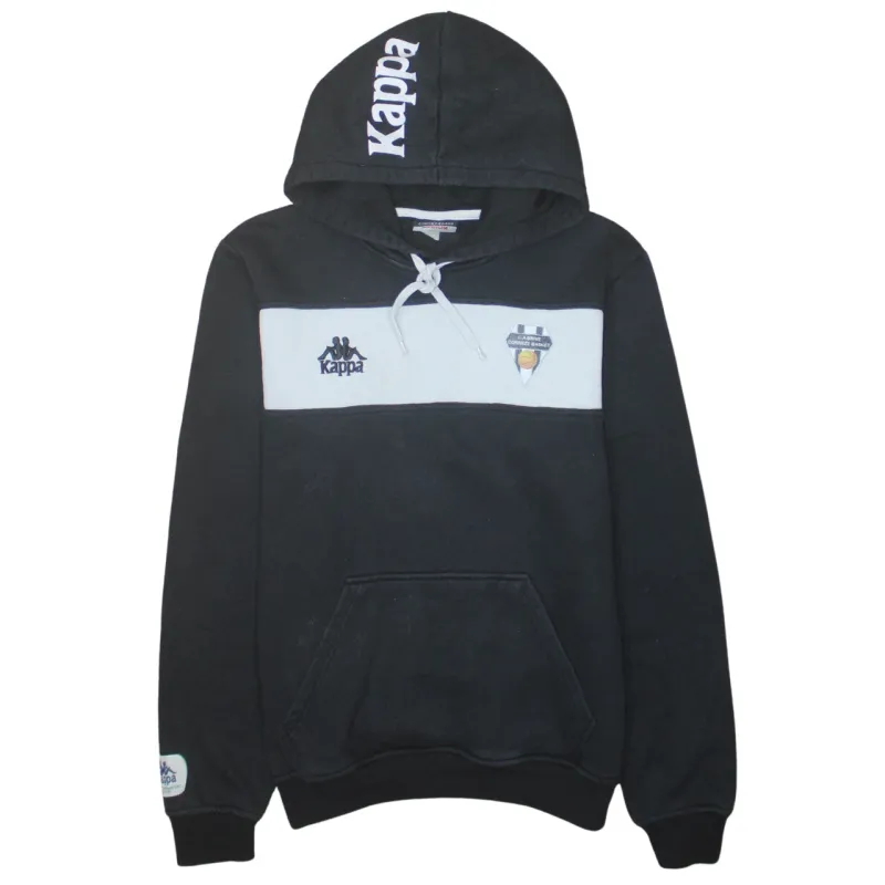 Kappa 90's Drawstring Pockets Pullover Hoodie Medium Black sold by Vintage Club