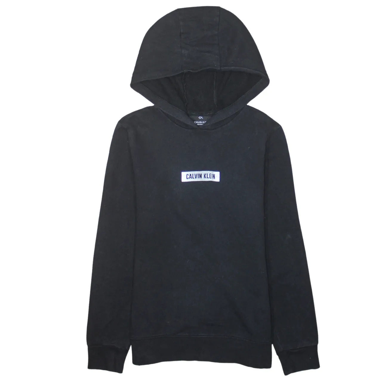 Calvin Klein 90's Lightweight Pullover Hoodie Small Black sold by Vintage Club