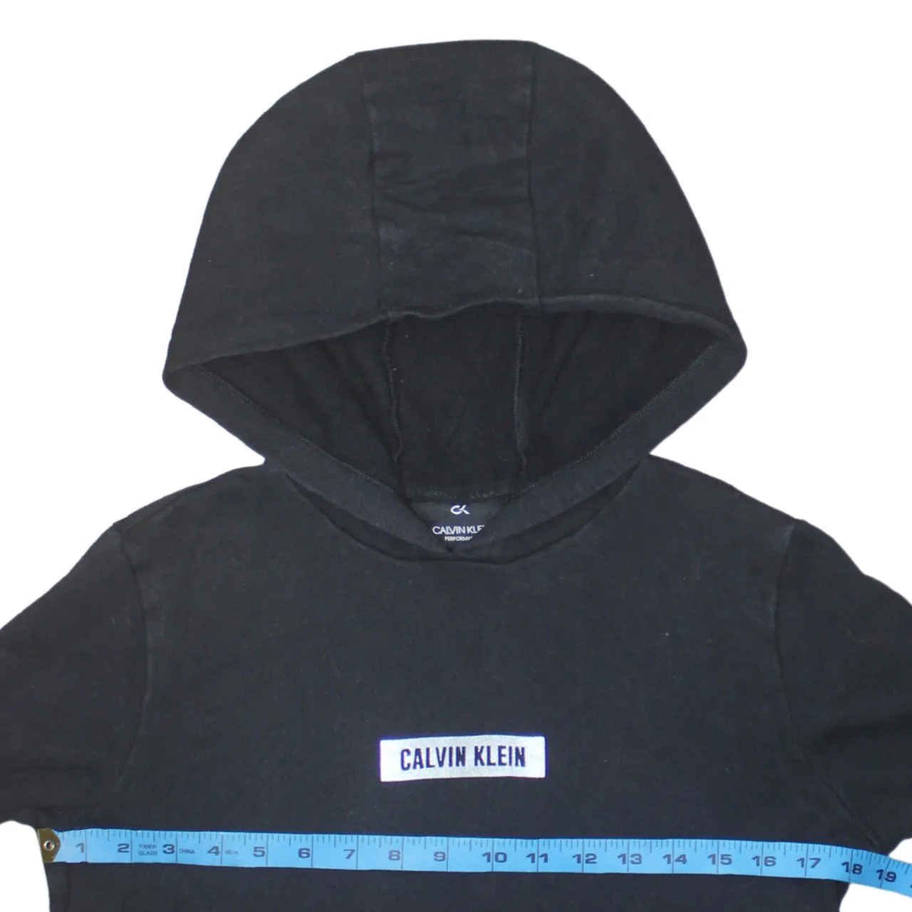 Calvin Klein 90's Lightweight Pullover Hoodie Small Black sold by Vintage Club product image thumbnail 5