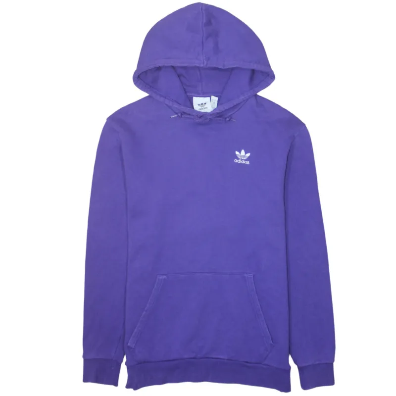 Adidas 90's Drawstring Pockets Pullover Hoodie Small Purple sold by Vintage Club