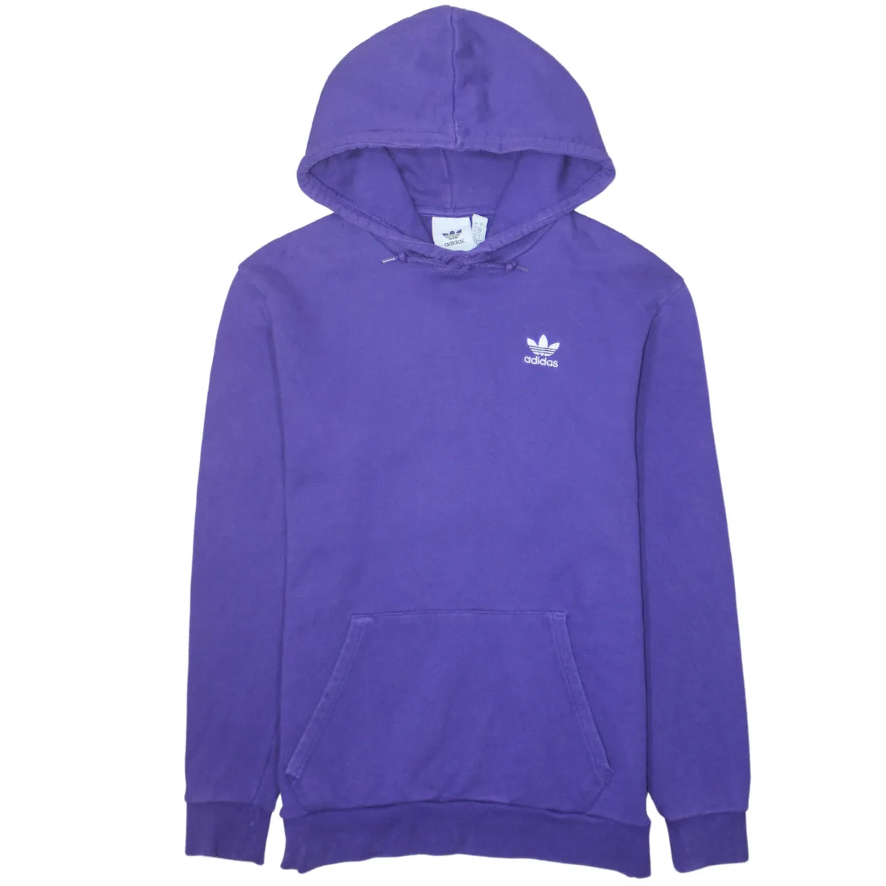 Adidas 90's Drawstring Pockets Pullover Hoodie Small Purple sold by Vintage Club