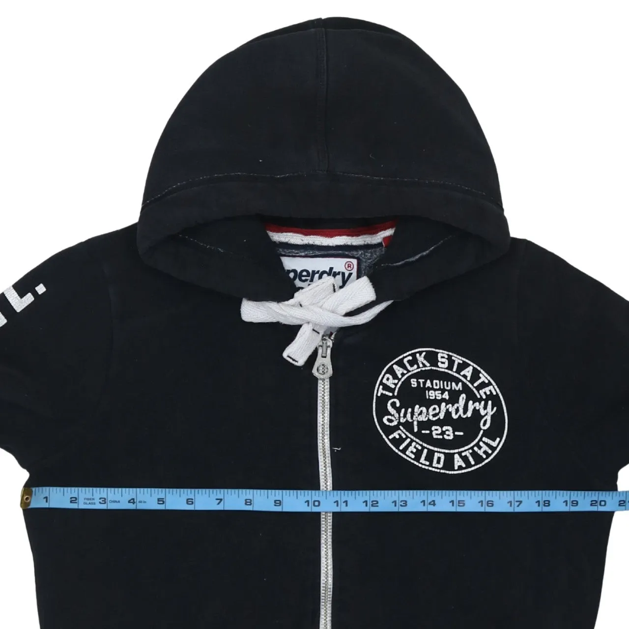 Super Dry 90's Lightweight Full Zip Up Hoodie Large Black sold by Vintage Club product image thumbnail 5