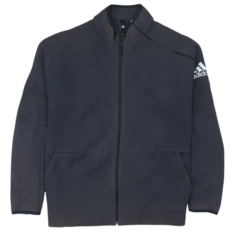 Adidas 90's Lightweight Full Zip Up Sweatshirt XLarge Black sold by Vintage Club