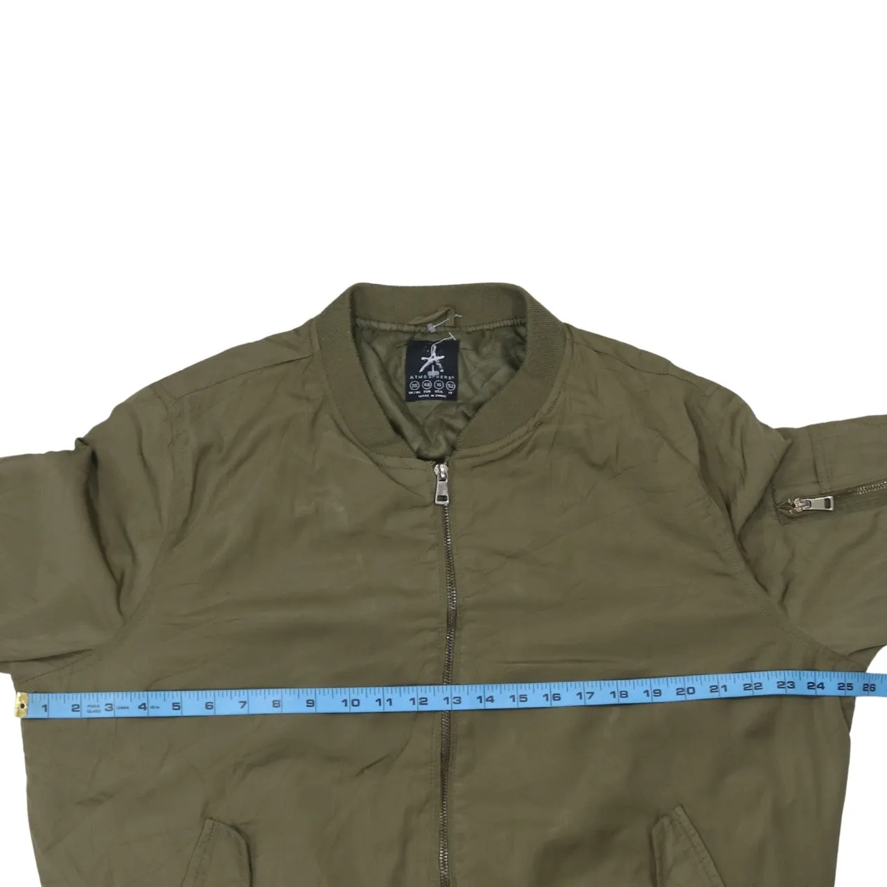 Retro 90's Plain Full Zip Up Windbreaker XXLarge Green sold by Vintage Club product image thumbnail 5