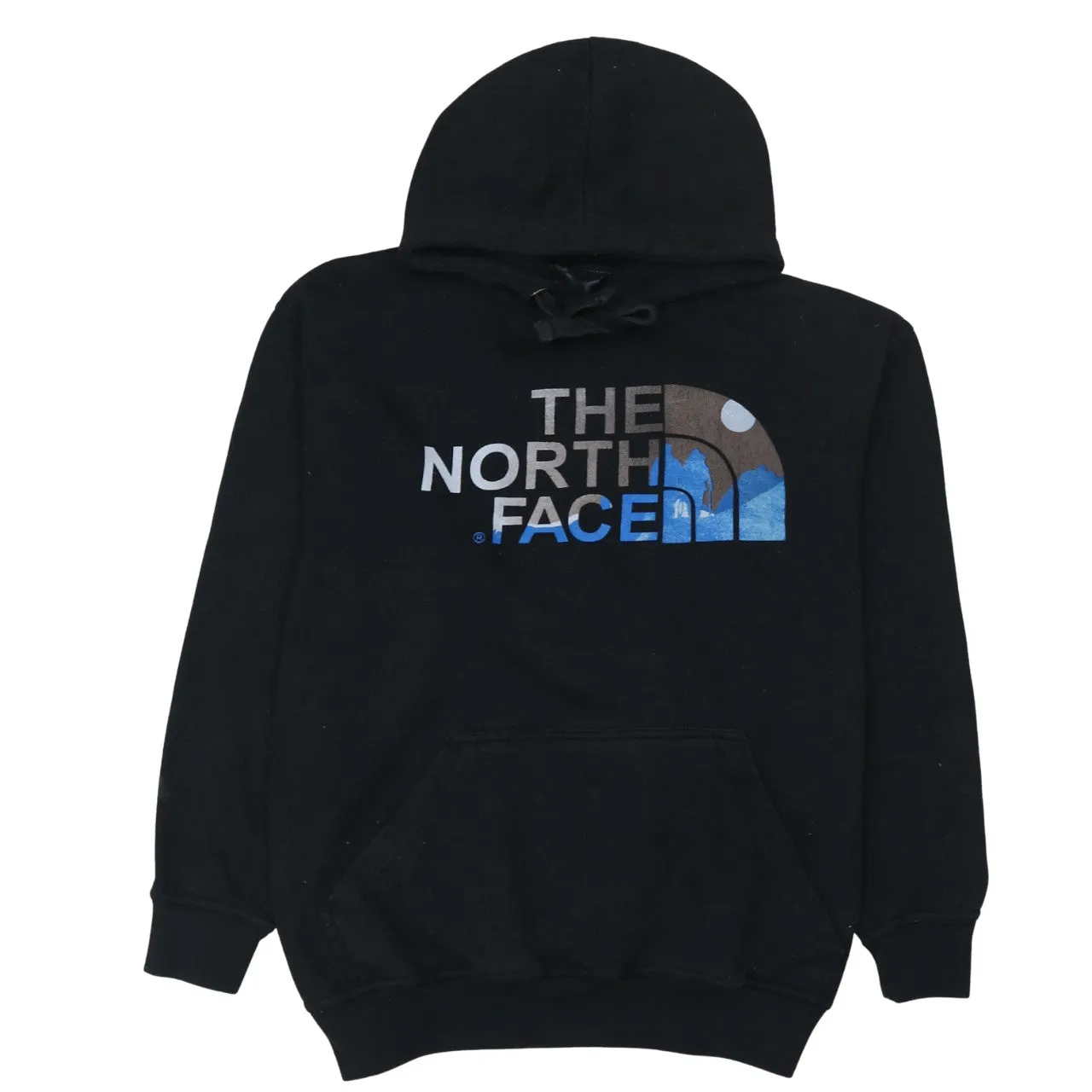 The North Face 90's Spellout Pullover Hoodie Large Black sold by Vintage Club