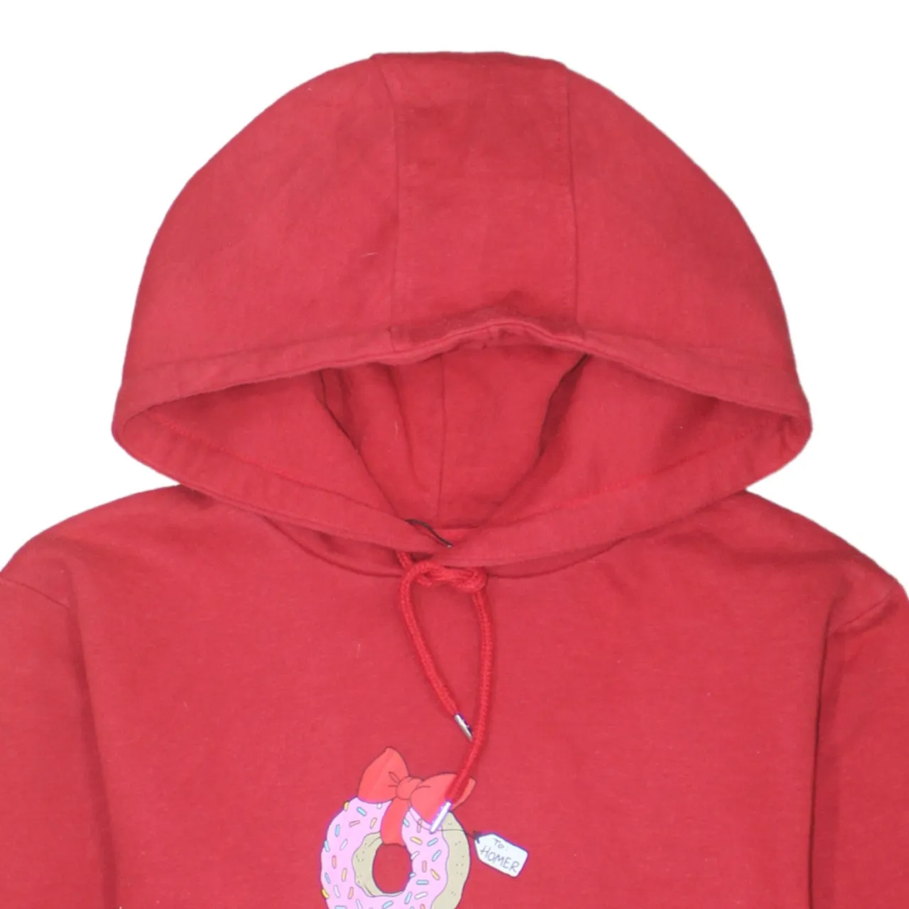 The Simpsons 90's Drawstring Pockets Pullover Hoodie XSmall Red sold by Vintage Club product image thumbnail 3