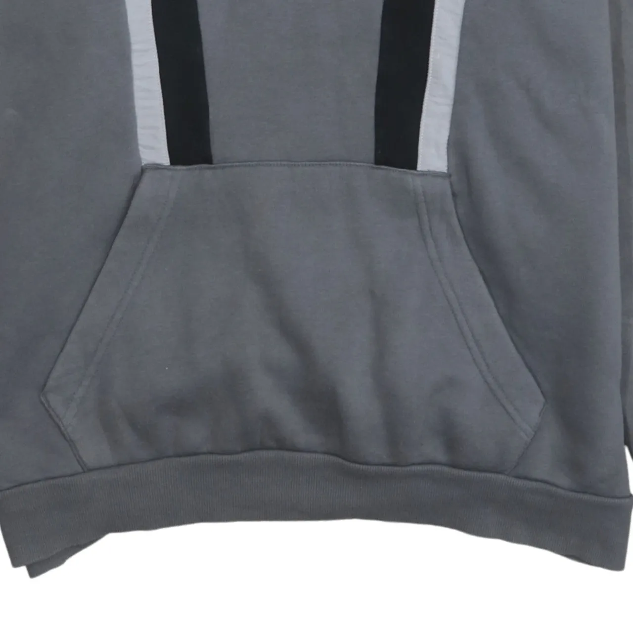 Adidas 90's Drawstring Pockets Pullover Hoodie Medium Grey sold by Vintage Club product image thumbnail 4