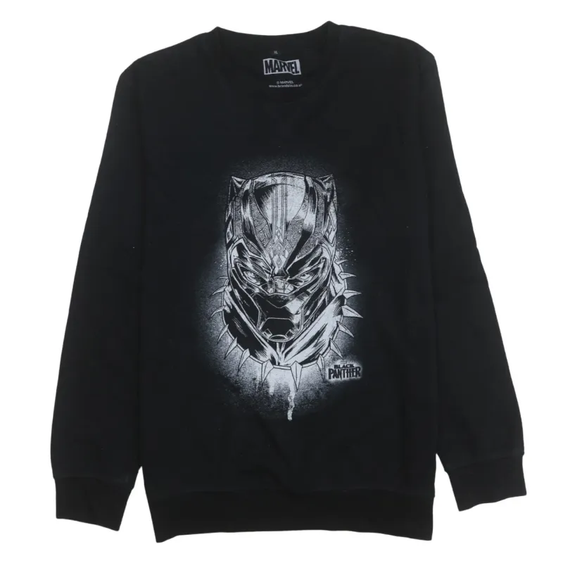 Marvel 90's Black Panther Crew Neck Sweatshirt XLarge Black sold by Vintage Club