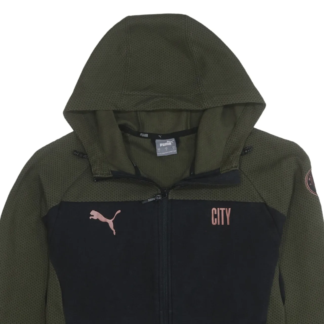 Puma 90's Sportswear Full Zip Up Hoodie Large Black sold by Vintage Club product image thumbnail 3