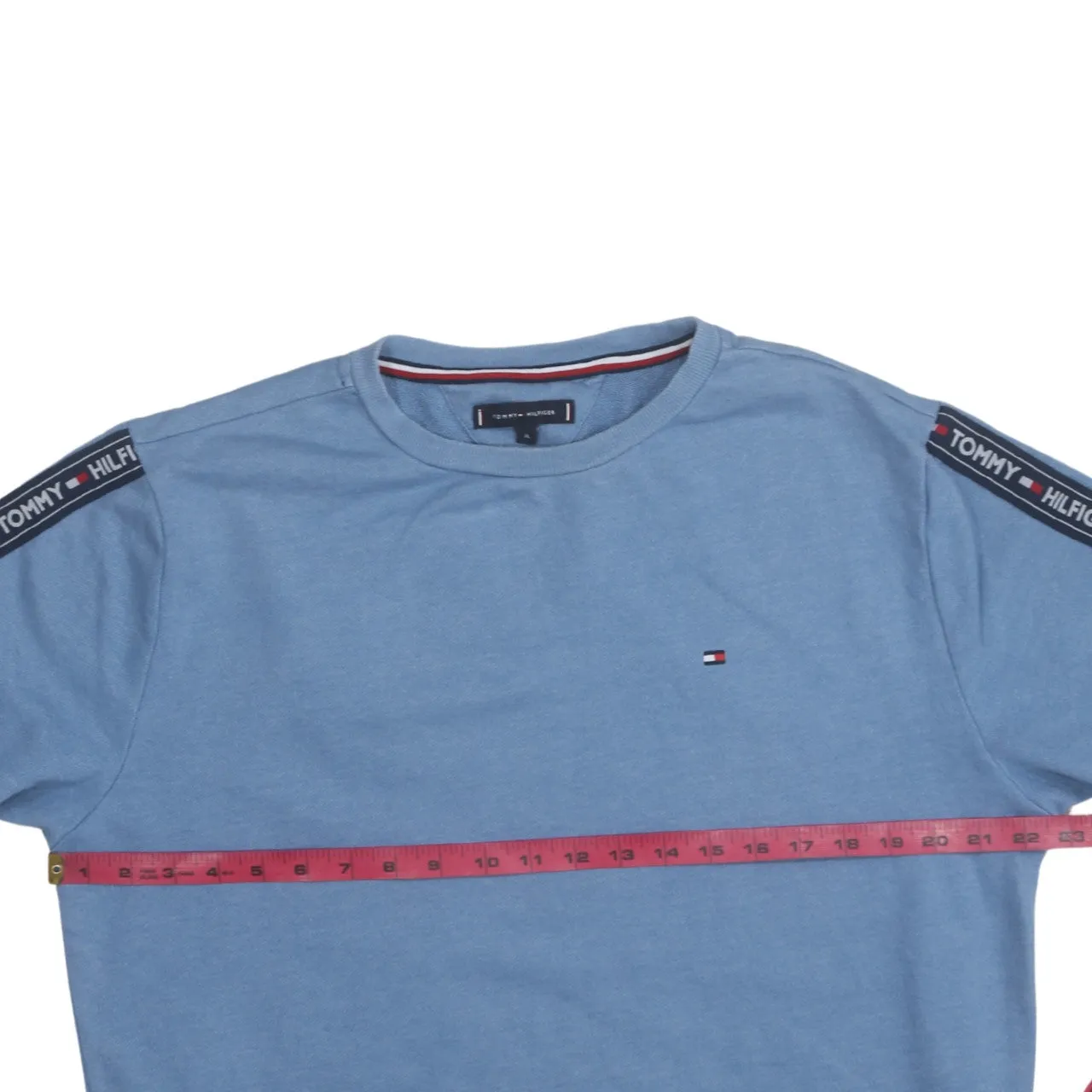 Tommy Hilfiger 90's Lightweight Crew Neck Sweatshirt XLarge Blue sold by Vintage Club product image thumbnail 5